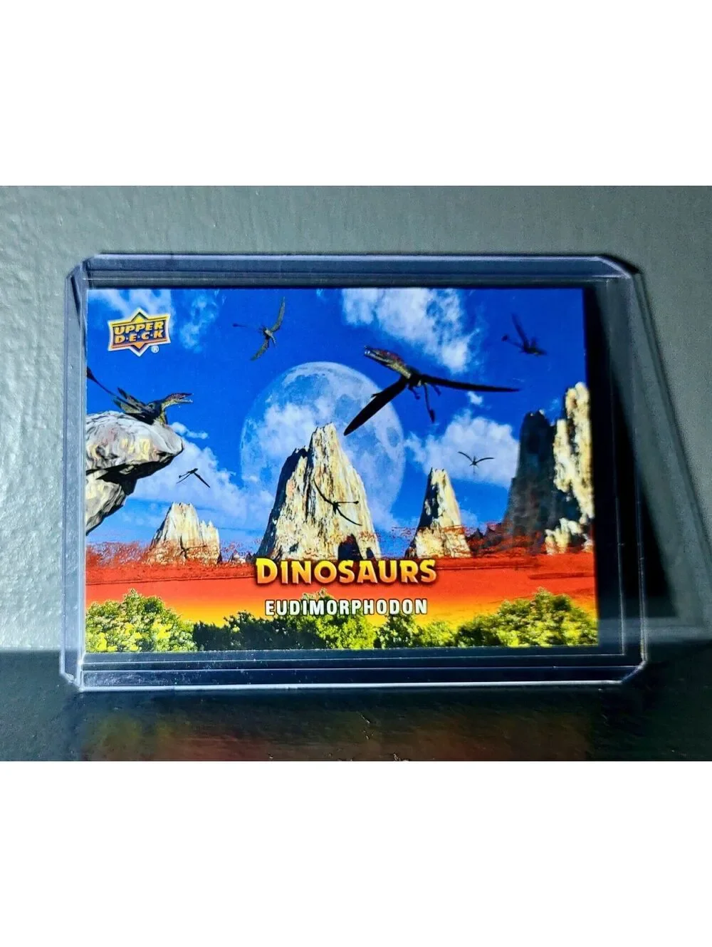 2015 Upper Deck Dinosaurs Eudimorphodon Extinction Red Parallel #62 Card